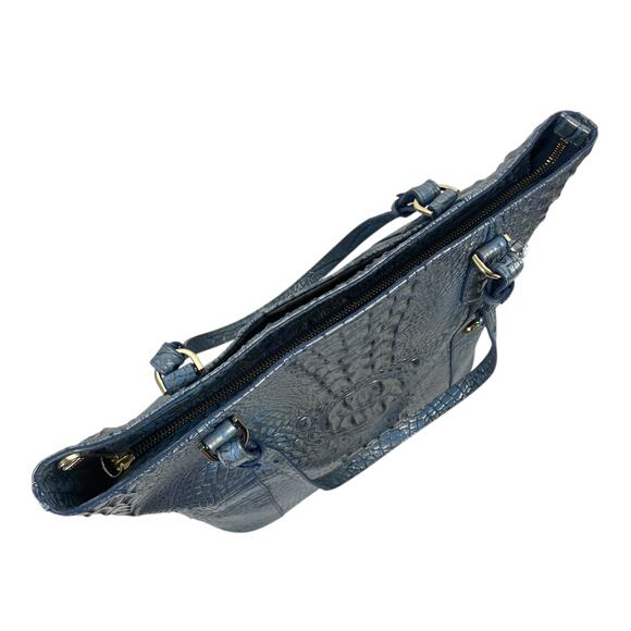 Brahmin Abigail Tote Bag Serenity Ombre Melbourne Silvery Blue Leather - Picture 8 of 11